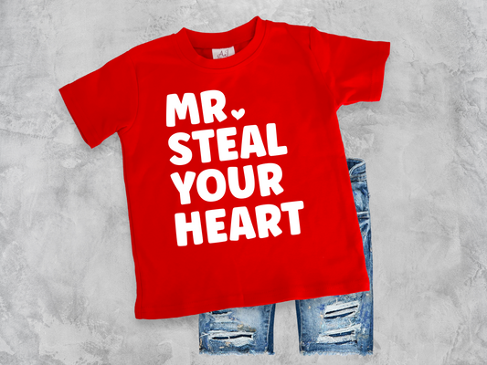 KIDS Mr Steal Your Heart SCREEN PRINT TRANSFER