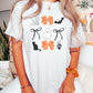 White Spiderweb Bats & Bows Comfort Colors Tee