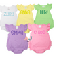 Personalized Embroidered Ruffle Bum Bubble