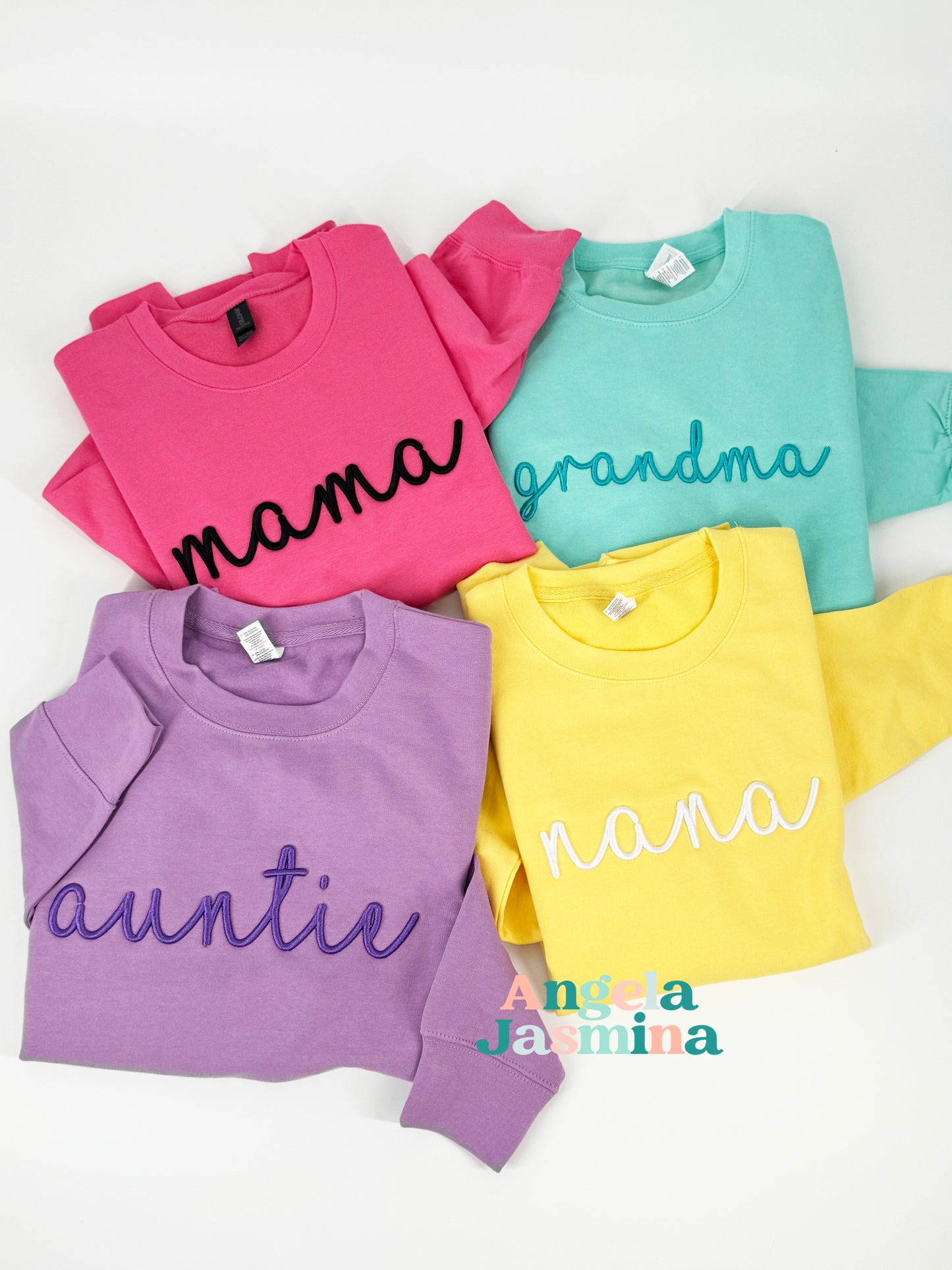 Custom Name 3D Puff Embroidered Sweatshirt