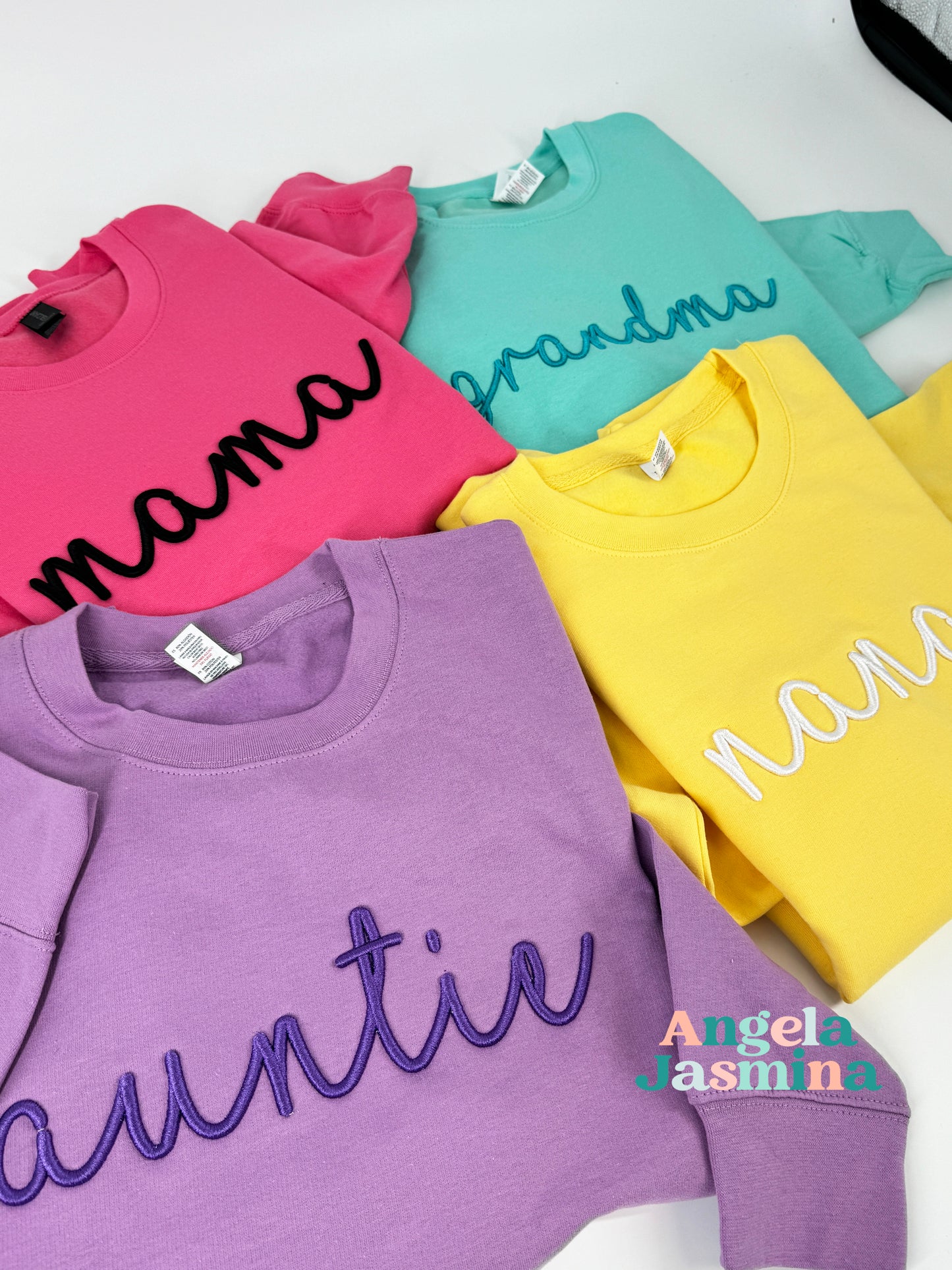 Custom Name 3D Puff Embroidered Sweatshirt