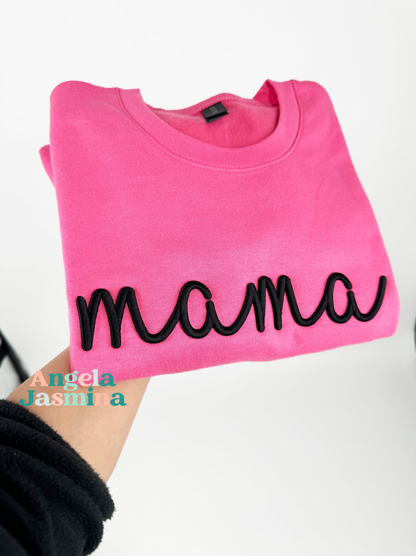 Custom Name 3D Puff Embroidered Sweatshirt