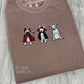 Halloween Dogs Embroidered Comfort Colors Espresso Tee