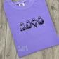 Halloween Ghosts Embroidered Comfort Colors Violet Tee