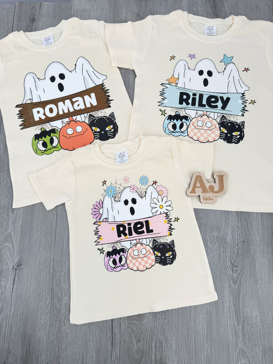 Kids Personalized Ghost Shirt