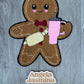 Bougie Gingerbread Chenille Patch