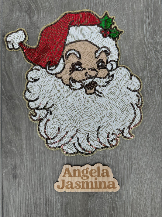 Santa Sequins Patch