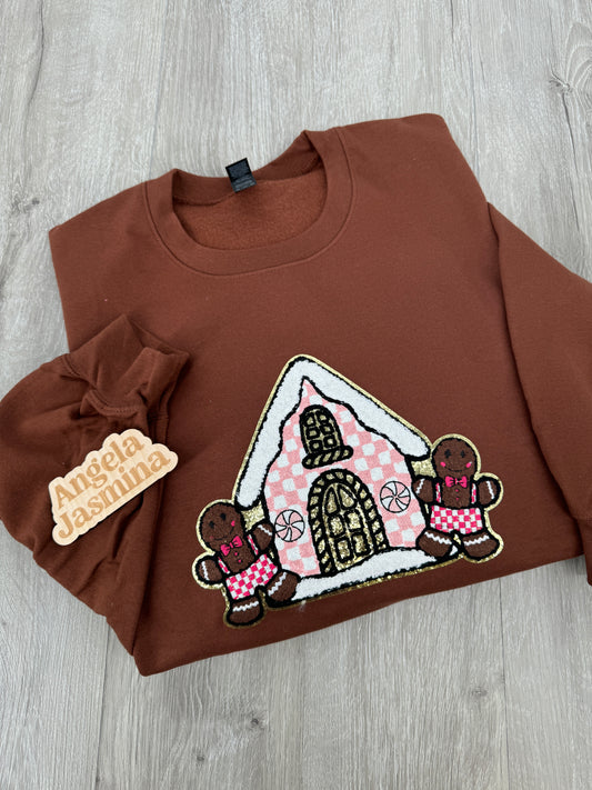 Gingerbread House Chenille Sweatshirt