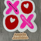 XOXO Arrow  Sequins and Chenille Patch