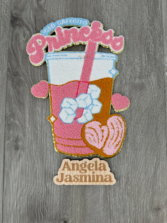 Iced Cafecito Princess Chenille Patch