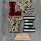 LOVE Plaid Cheetah Striped Chenille Patch