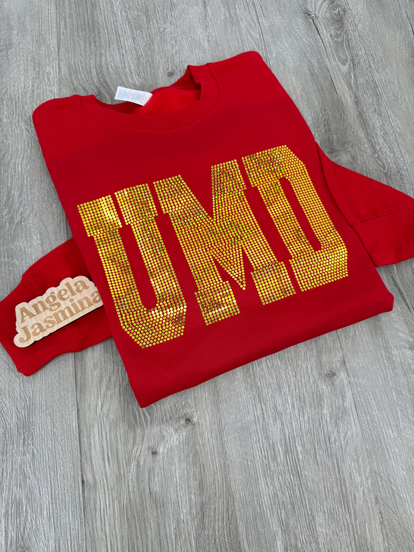 Custom Mascot Bling Sweatshirt