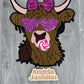 Valentine Cow with Bubblegum Chenille Patch