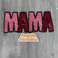 Mama Pink Red Sequins Patch