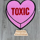 Toxic Candy Heart Chenille Patch