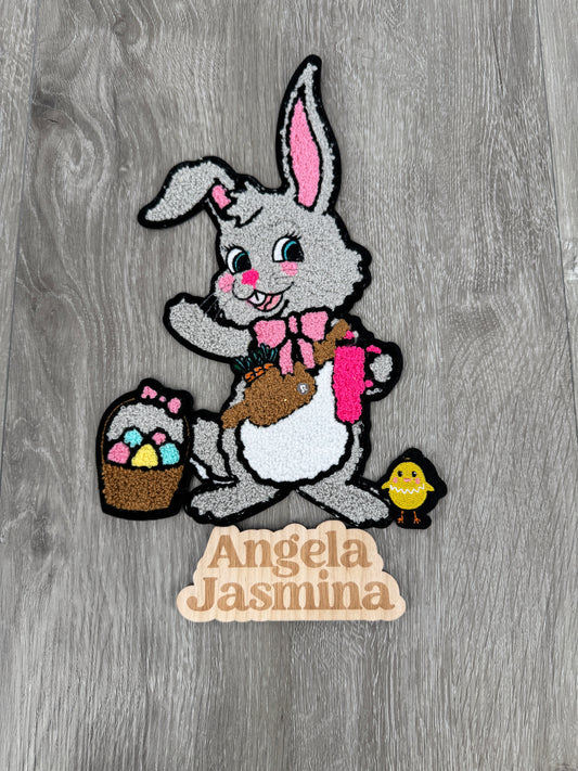 Bougie Easter Bunny Chenille Patch