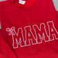 Red Bling Mama Bow Sweatshirt