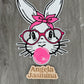 Easter Bunny with Bubble Gum Sequins and Chenille Patch