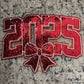 2025 Bow New Year Red Sequin Patch