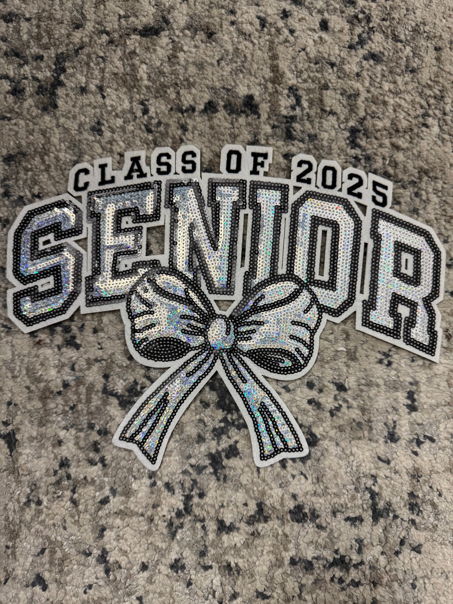 Class of 2025 Senior Bow Sequin Patch