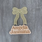 Gold Glitter Mini Bow Patch 4 inch