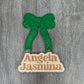 Green Glitter Mini Bow Patch 4 inch