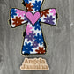 Floral Cross Chenille Patch