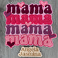 Mama Valentine Stacked Chenille Patch