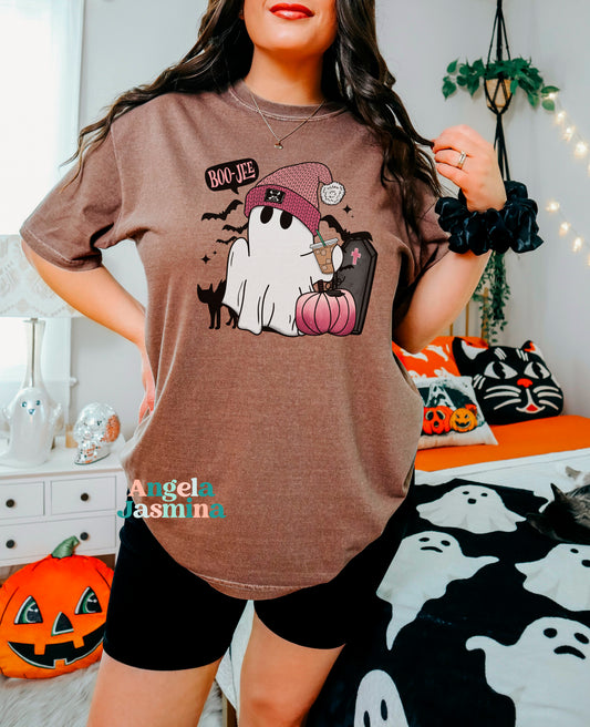 Boo-Jee Coffee Ghost Espresso Comfort Colors Shirt